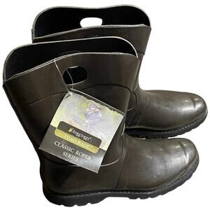 Frog Toggs Boots Pull On Waterproof Rubber Rain Brown 10 Toad Rage Wader